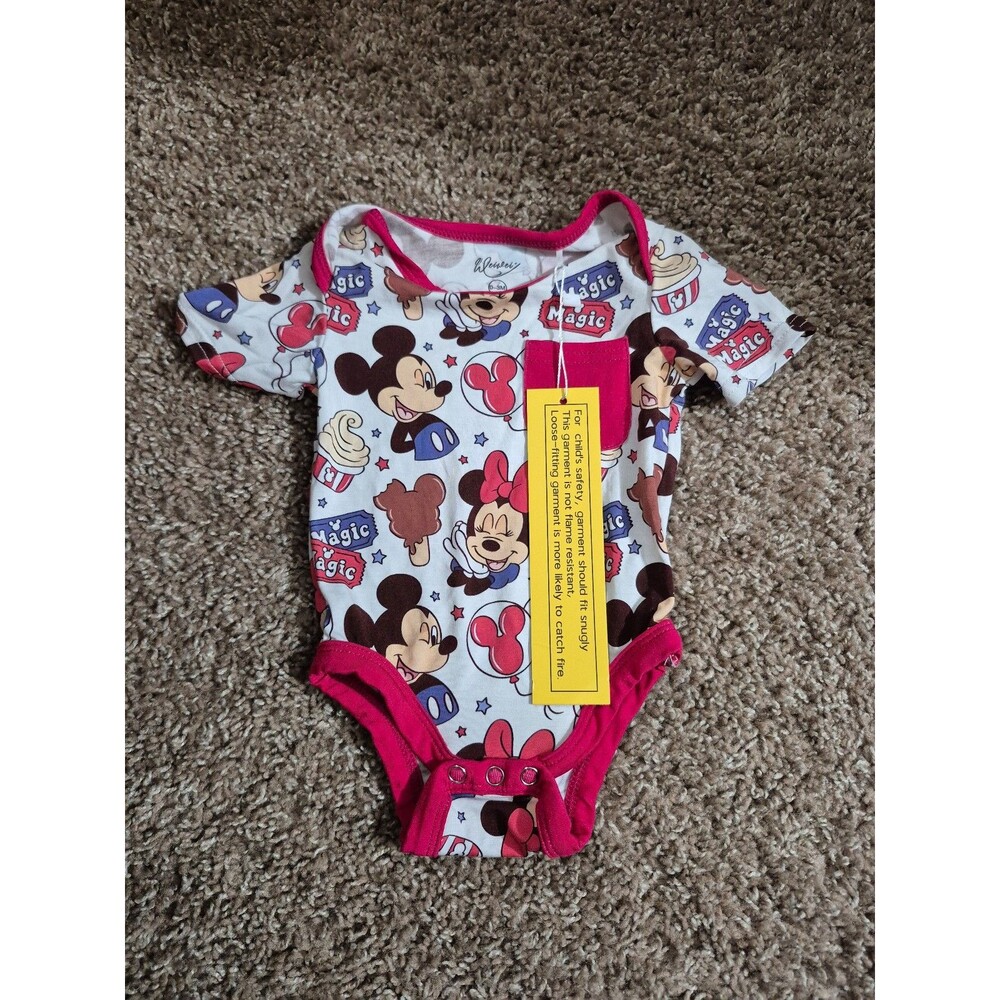 Weiwei minnie mouse bodysuit size 0-3 months